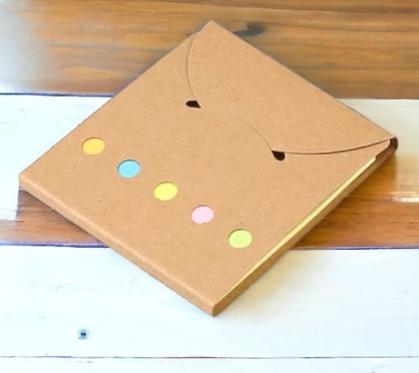 Набор цветных бумажных стикеров Smiler / Комплект разноцветных стикеров в картонном футляре